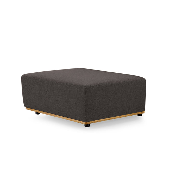 SALER Pouffe-dark fabric-side view