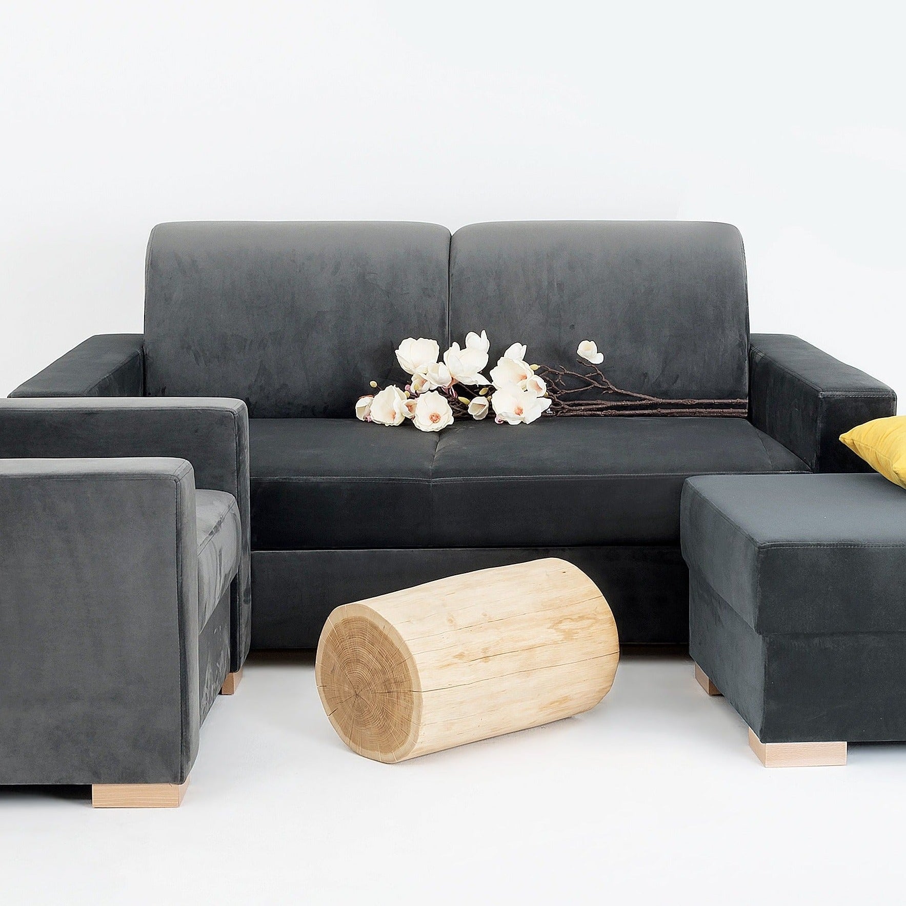 STABLE Sofa 2 Seaters upholstery colour grey-interior view