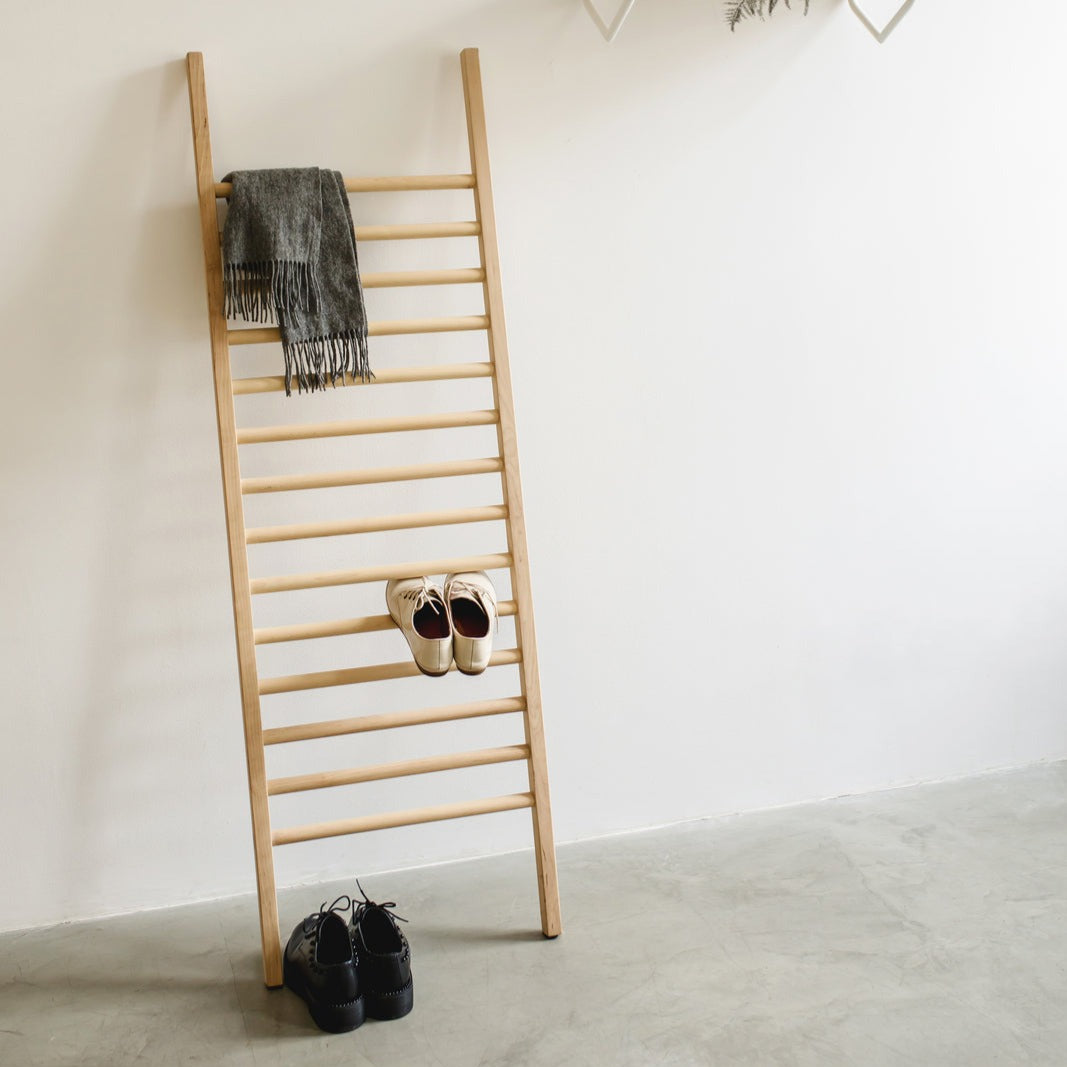 STEP UP Shoe Rack natural birch-large size