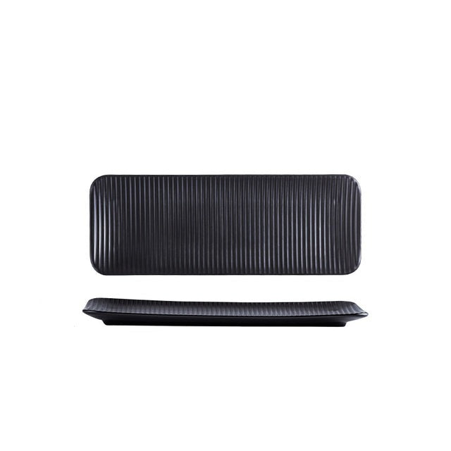 Piatto lungo rettangolare da sushi in ceramica nordica