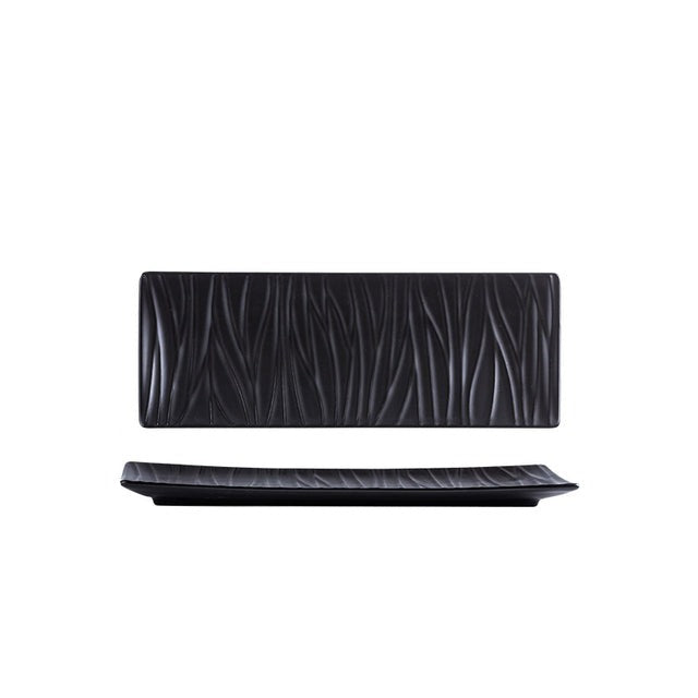 Piatto lungo rettangolare da sushi in ceramica nordica