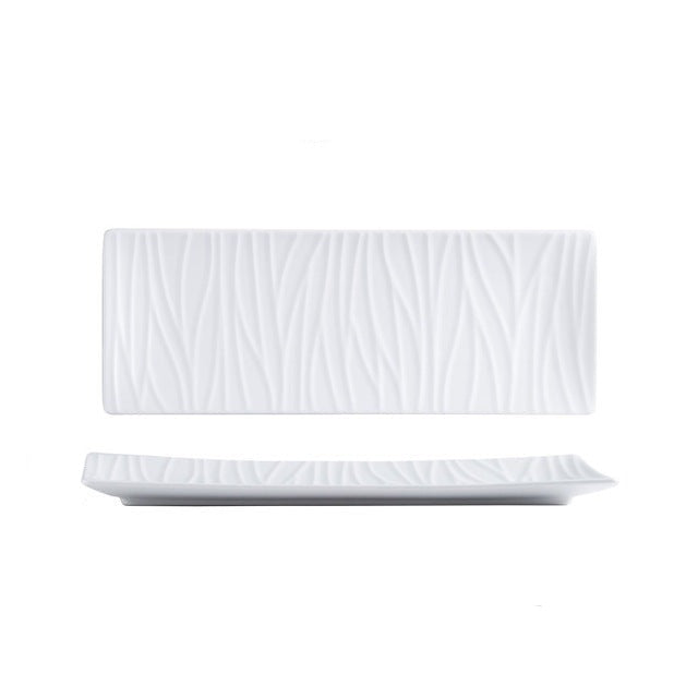 Piatto lungo rettangolare da sushi in ceramica nordica