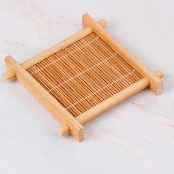 Vassoio da tè in bambù a isolamento termico
