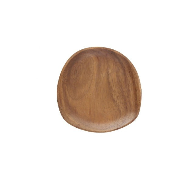 Vassoi ovali irregolari in legno massello di Acacia