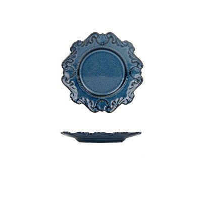 Stoviglie europee in rilievo