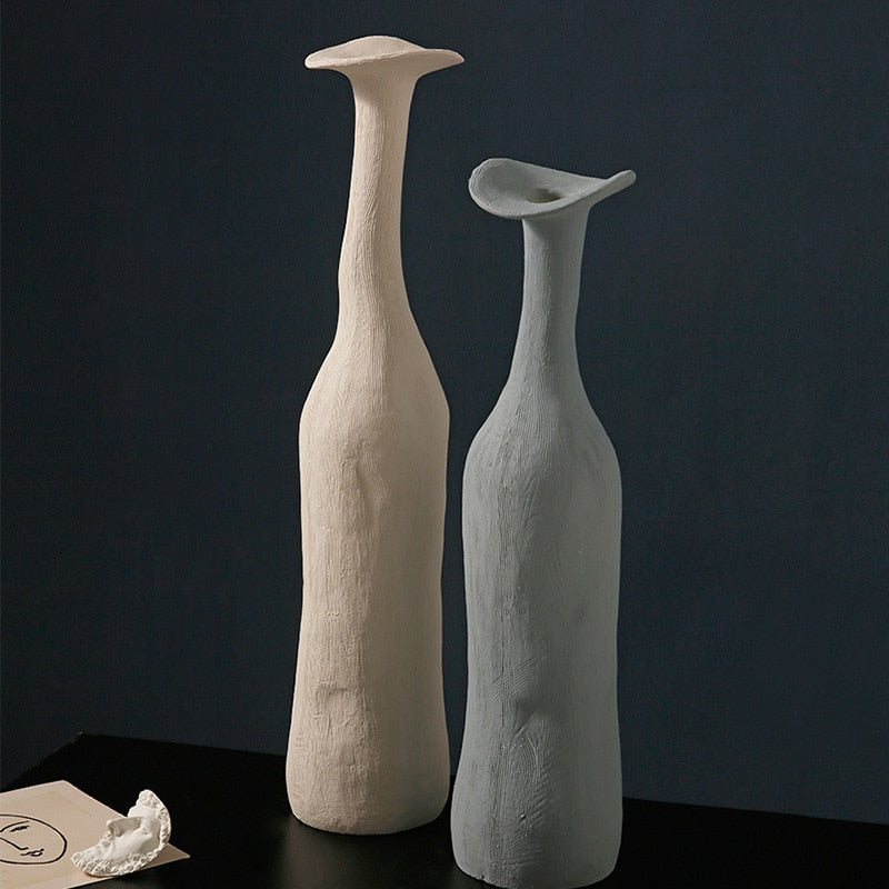 Vaso in ceramica minimalista Morandi colorato