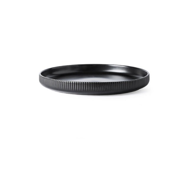 Piatti in ceramica smaltata creativa in stile giapponese a righe