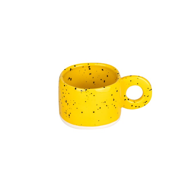 Tazza creativa in ceramica con manico ad anello