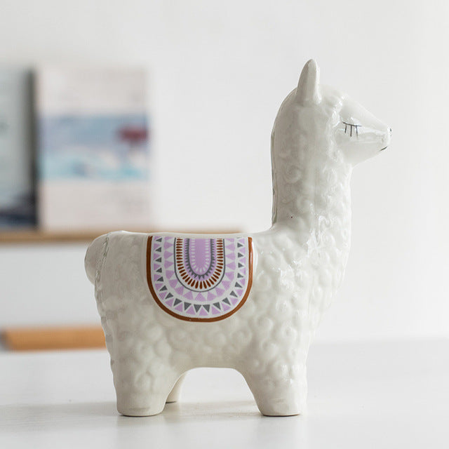 Vaso di fiori di alpaca in ceramica stile europeo