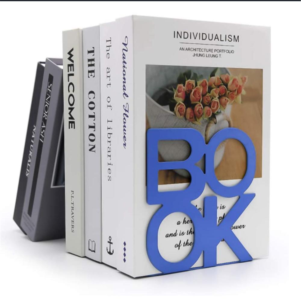 Fermalibri colorati in ferro 2 pezzi