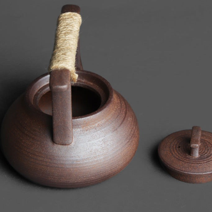 Teiera retrò fatta a mano in stile giapponese