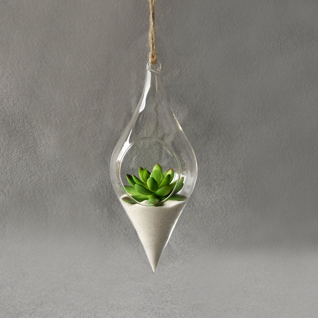 Portapiante in vetro borosilicato alto