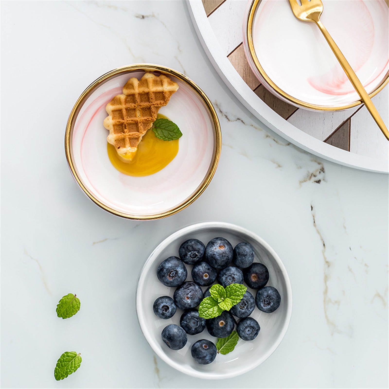 Piatto nordico in ceramica per piccoli gioielli