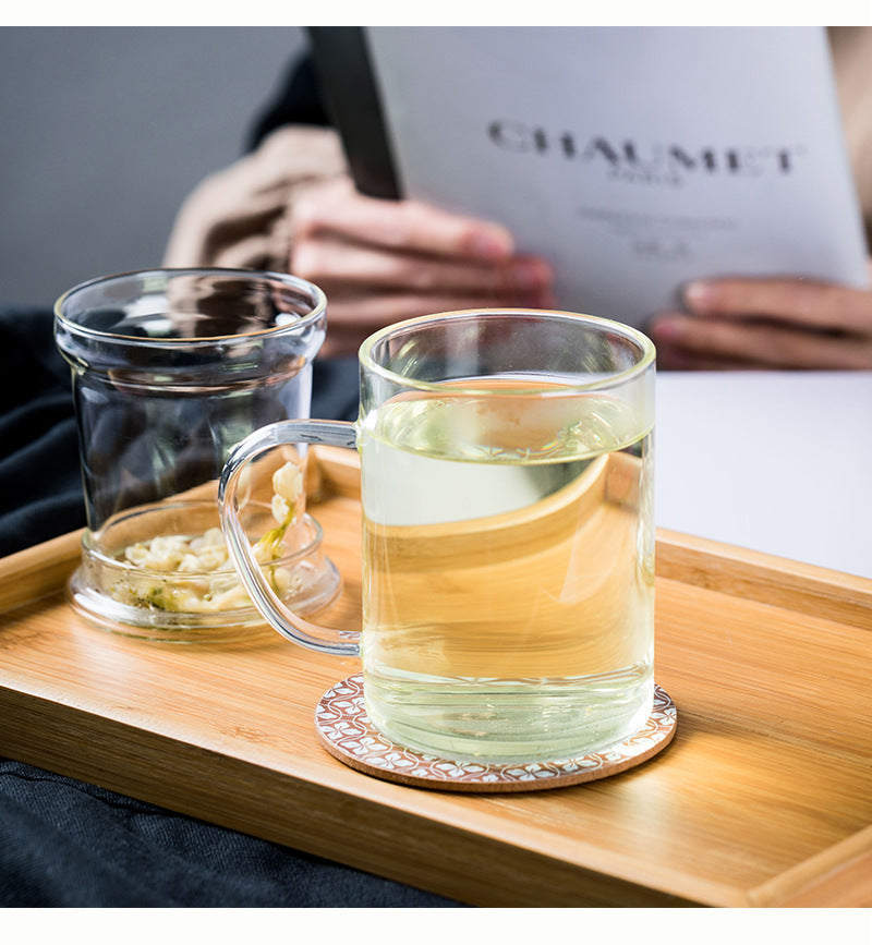 Tazza di vetro per infusore di tè