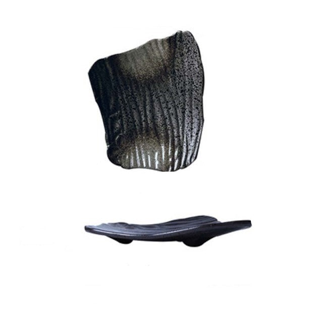 Piatto da sushi irregolare in ceramica stile giapponese