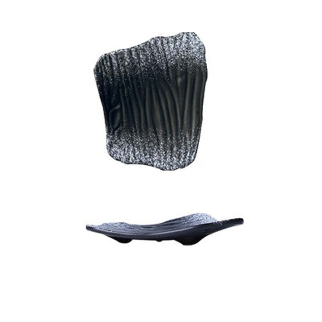 Piatto da sushi irregolare in ceramica stile giapponese