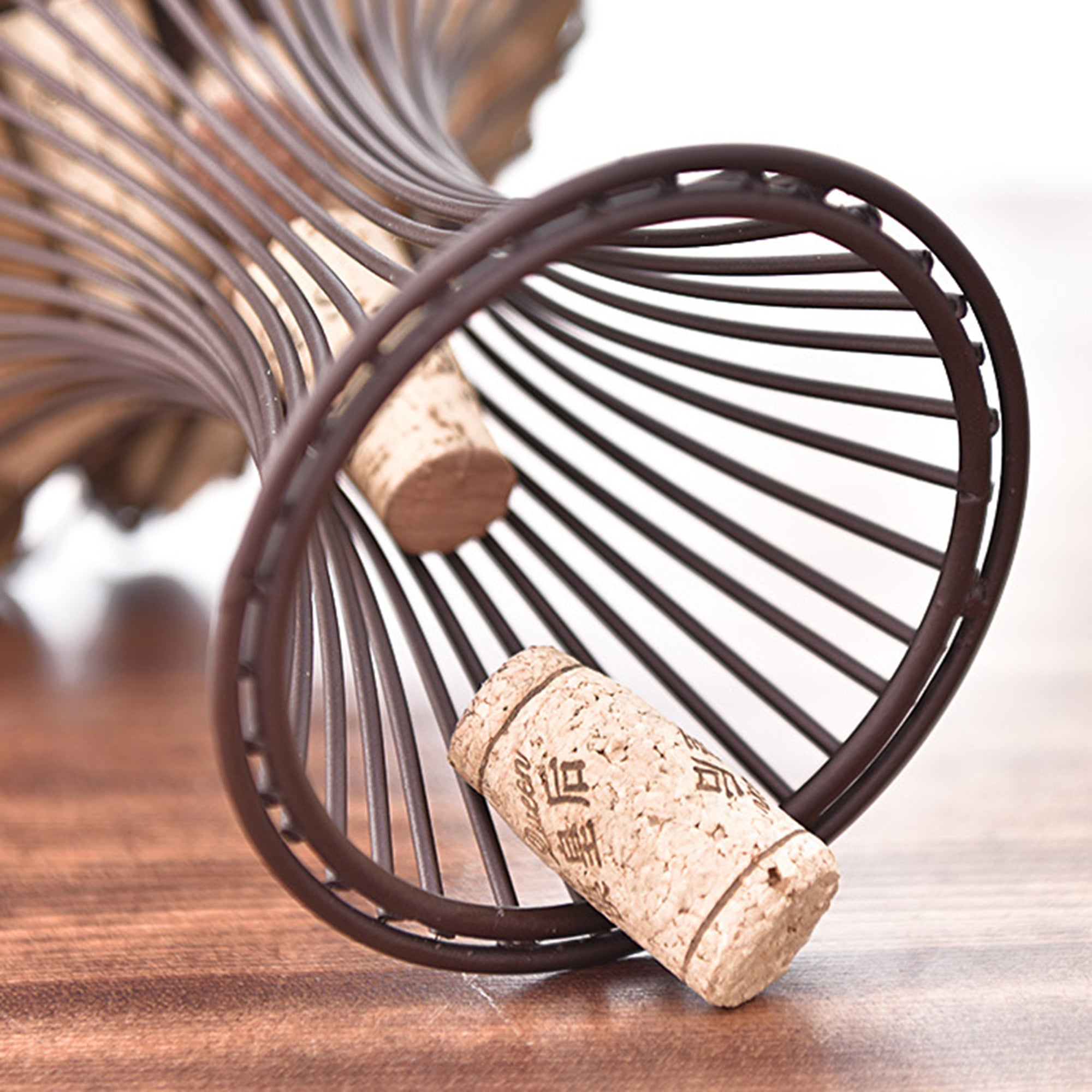 Bottiglia di vino porta-sughero vintage colore bronzo