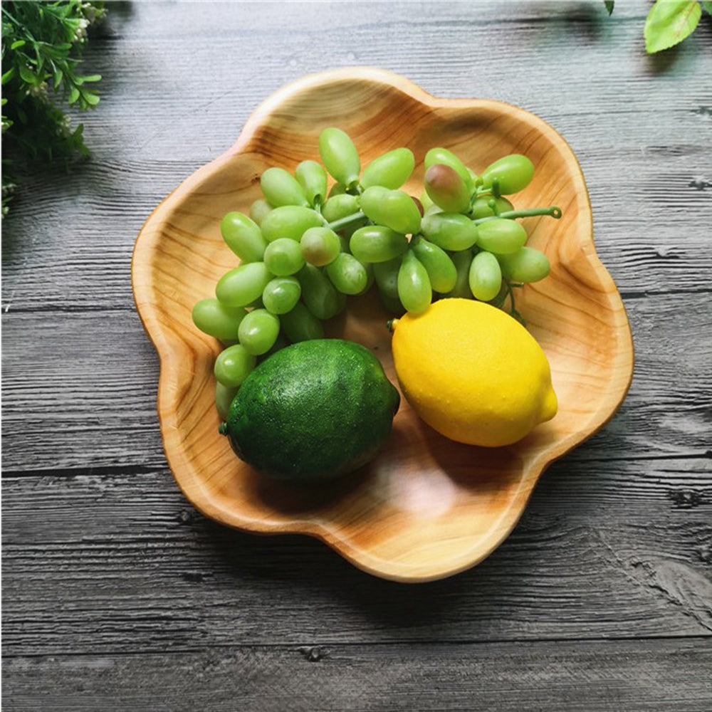 Vassoio da portata in legno naturale fatto a mano