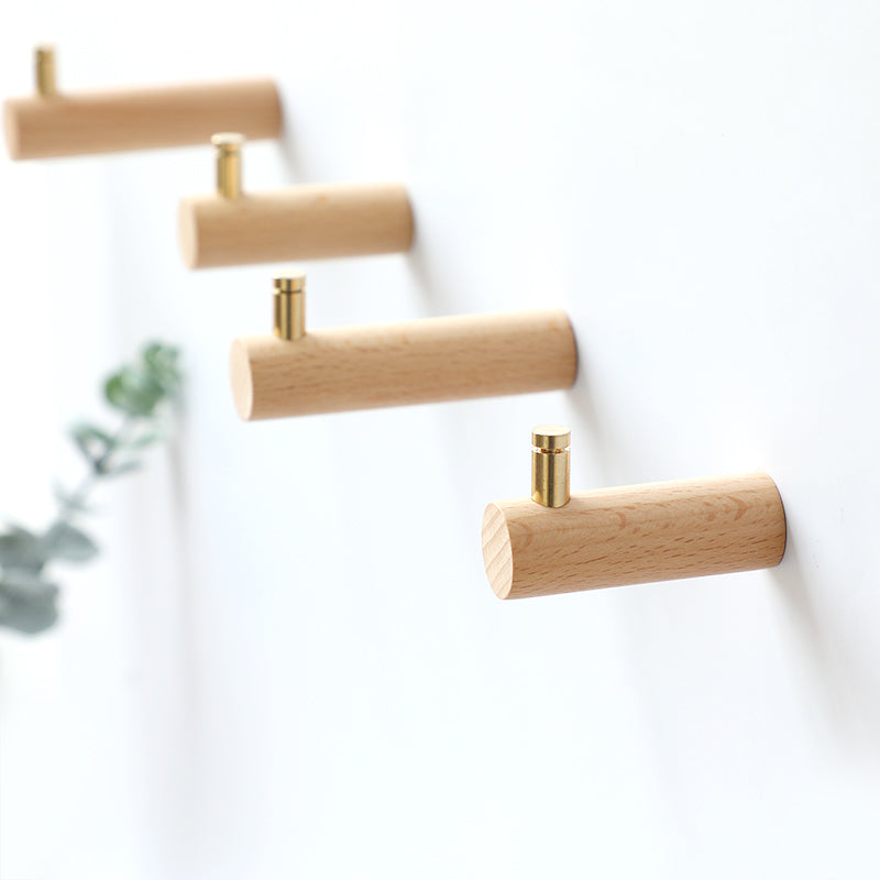 Gancio da parete in legno massiccio