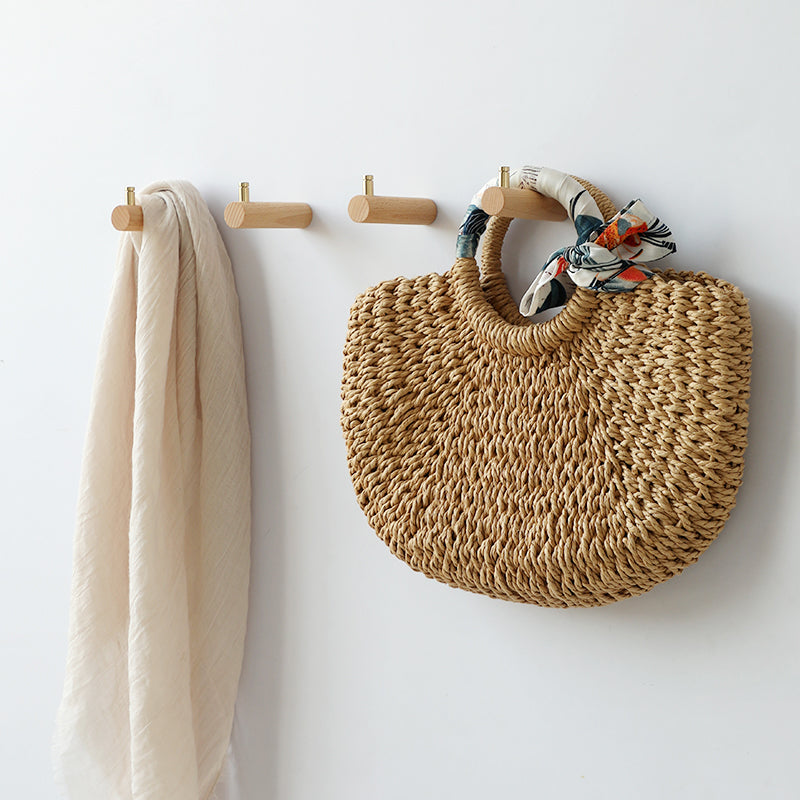 Gancio da parete in legno massiccio