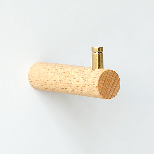 Gancio da parete in legno massiccio