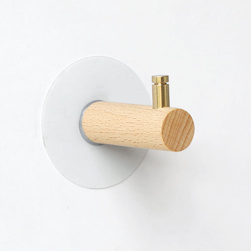 Gancio da parete in legno massiccio