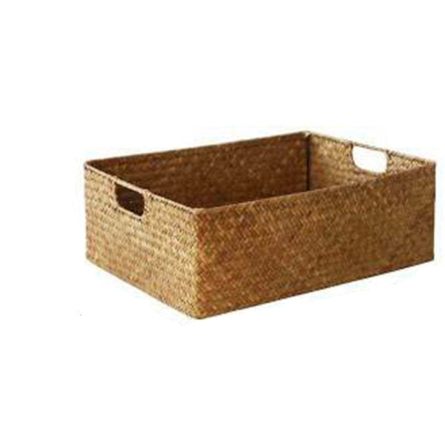 Cesto grande naturale intrecciato in seagrass