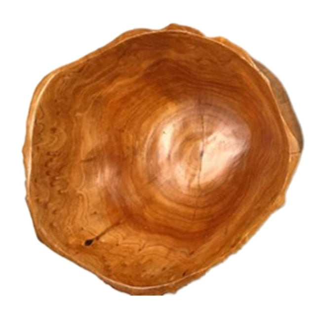 Ciotola di legno naturale fatta a mano