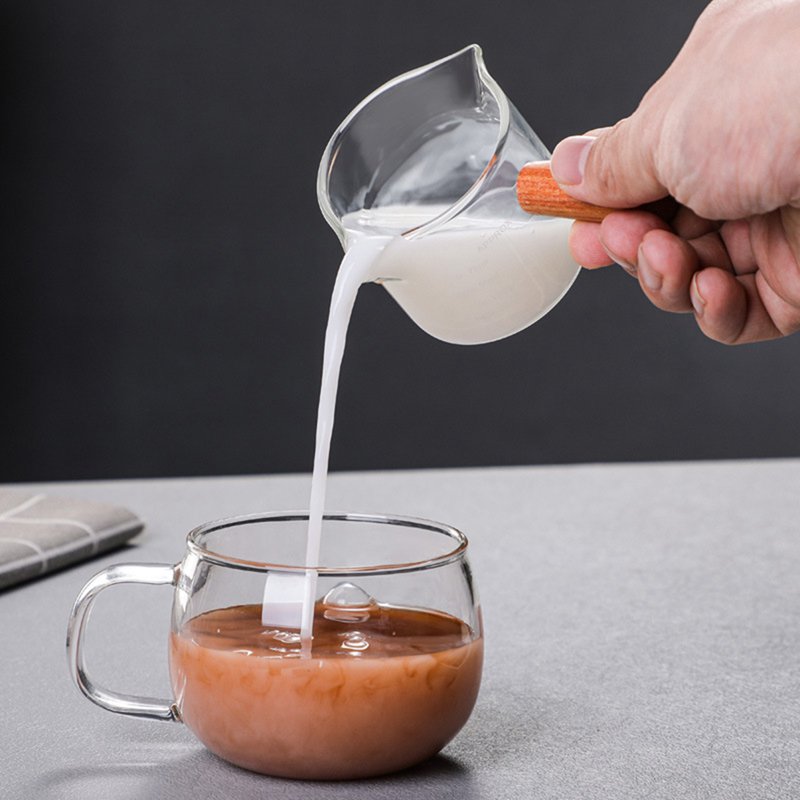 Tazza dosatrice per espresso in vetro resistente al calore