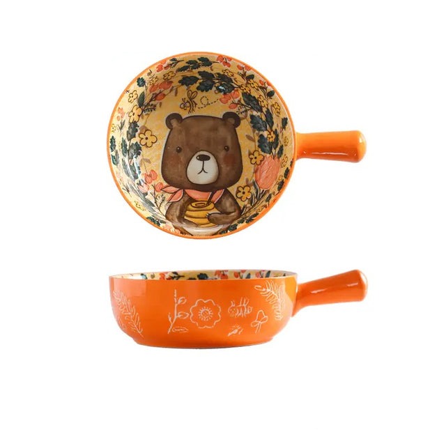 Ciotola in ceramica a manico singolo