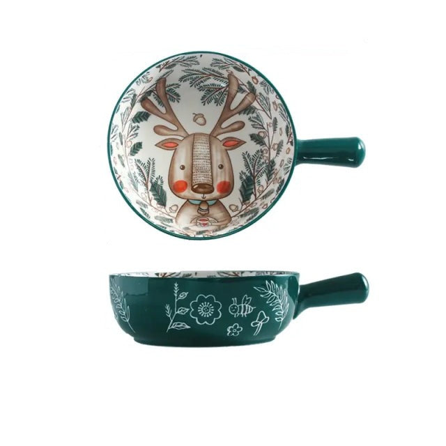 Ciotola in ceramica a manico singolo