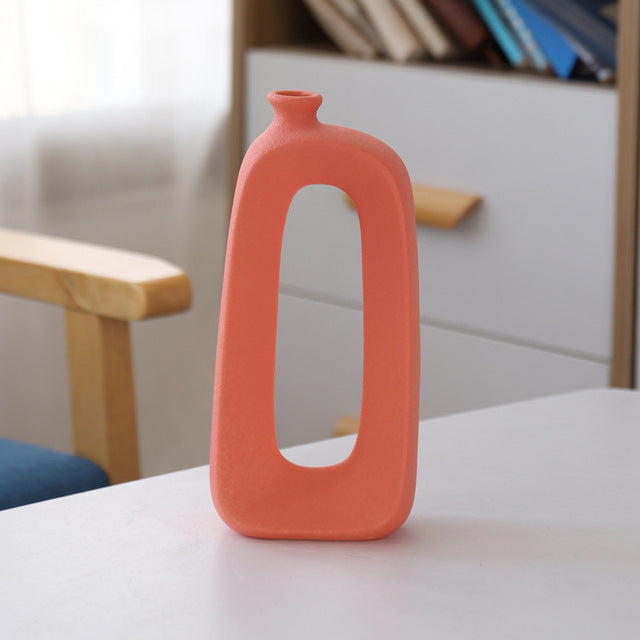 Elegante vaso da fiori moderno in ceramica