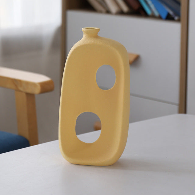 Elegante vaso da fiori moderno in ceramica