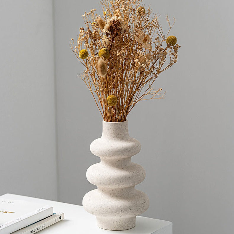 Vaso nordico in ceramica beige