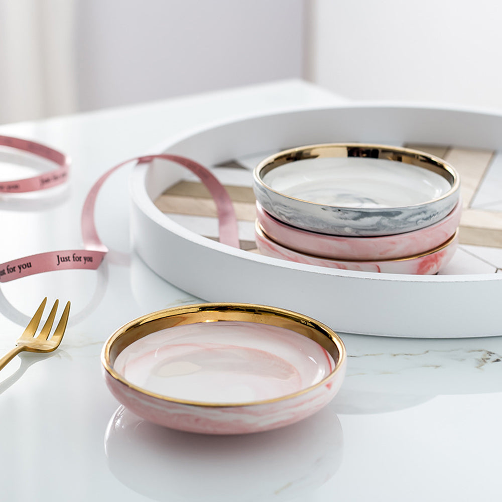 Piatto nordico in ceramica per piccoli gioielli