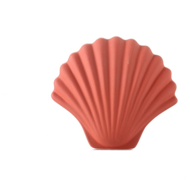 Vaso conchiglia in ceramica arte astratta