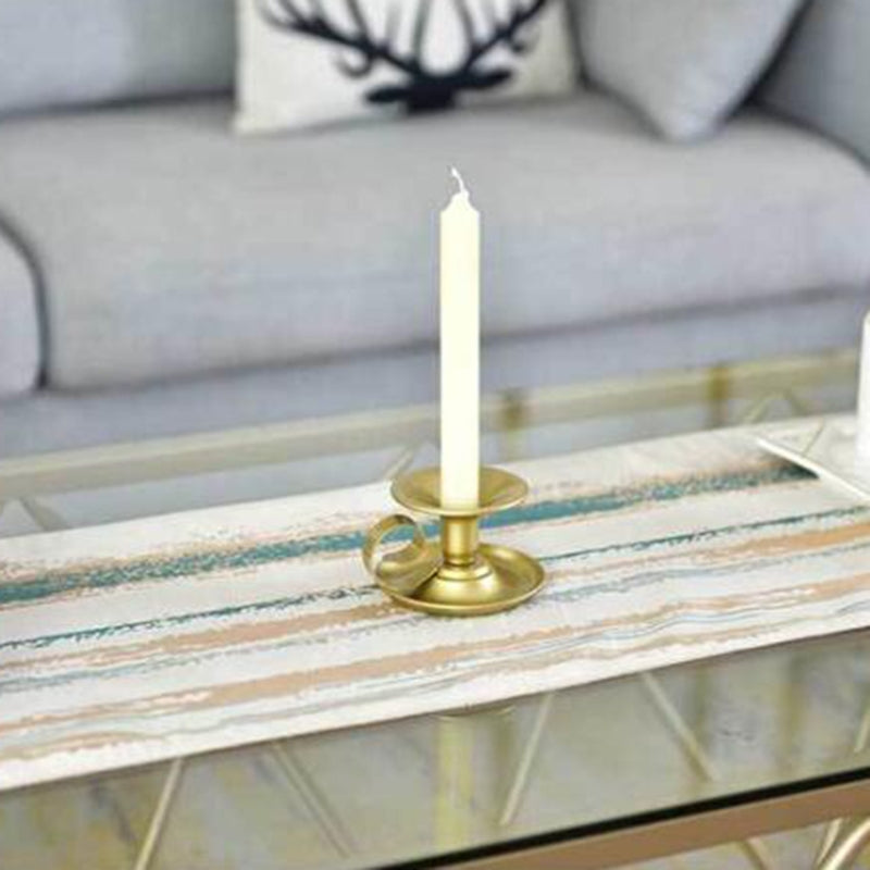 Set di due pezzi di portacandele in metallo retrò Design classico