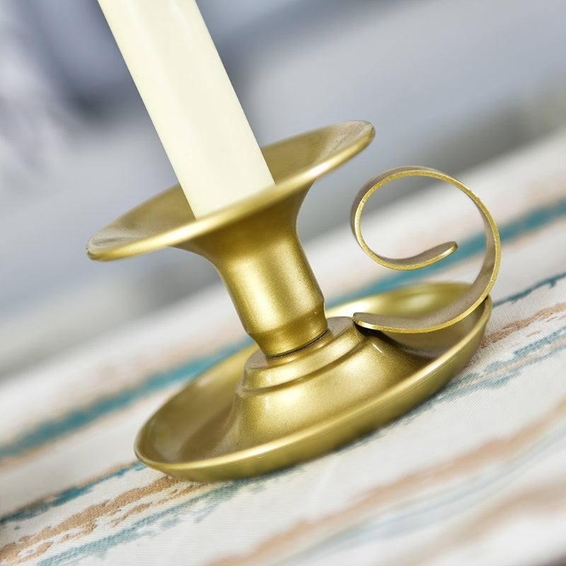 Set di due pezzi di portacandele in metallo retrò Design classico