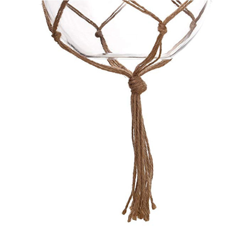 Cesto di fiori fatto a mano corda Macrame pianta appendere