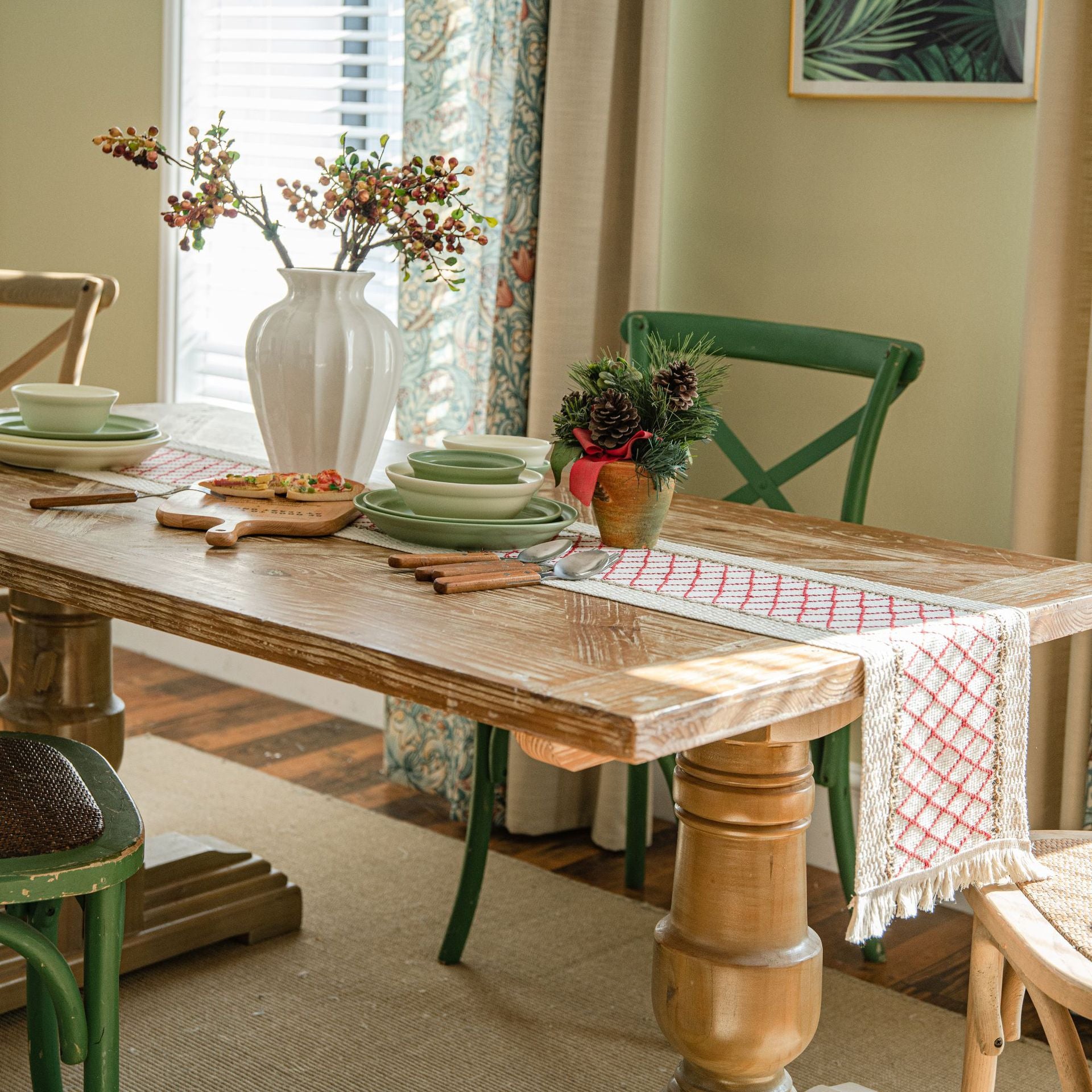 Tovaglia nordica da tavolo in lino