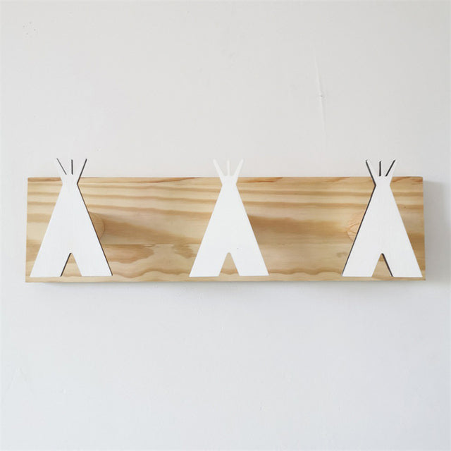 Ganci da parete per tende in legno nordico