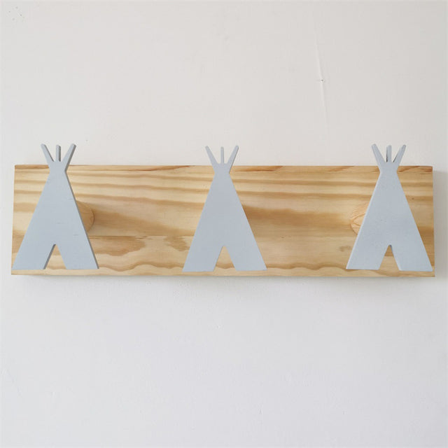 Ganci da parete per tende in legno nordico