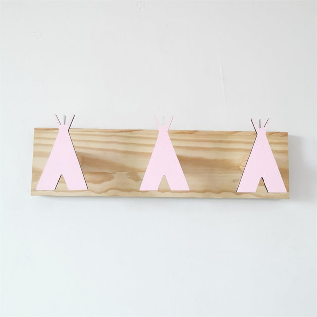 Ganci da parete per tende in legno nordico