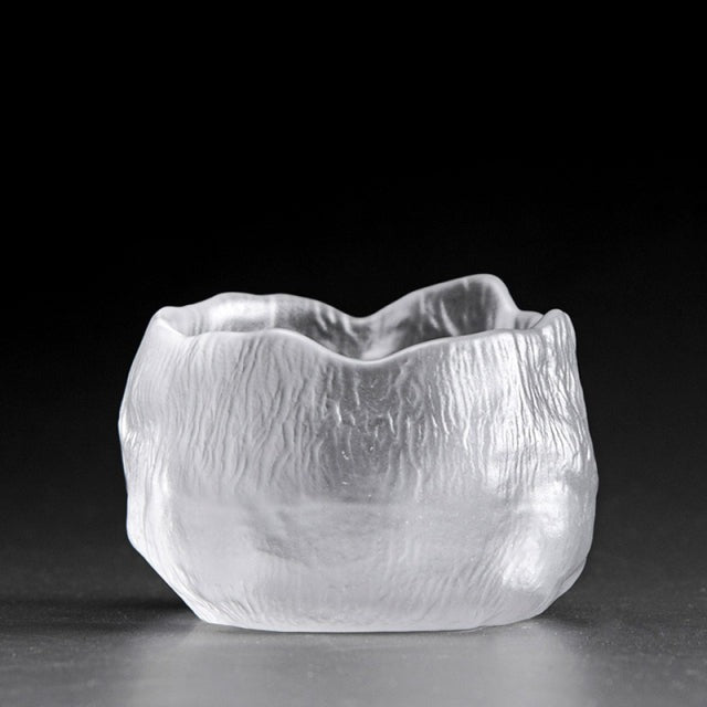 Tazza da tè in vetro addensato fatta a mano in stile giapponese