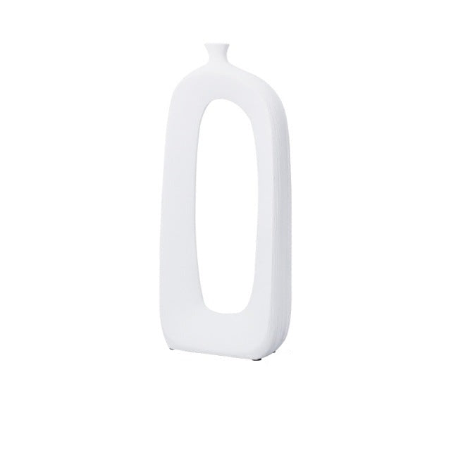 Vaso vintage in ceramica spazzolata in stile nordico