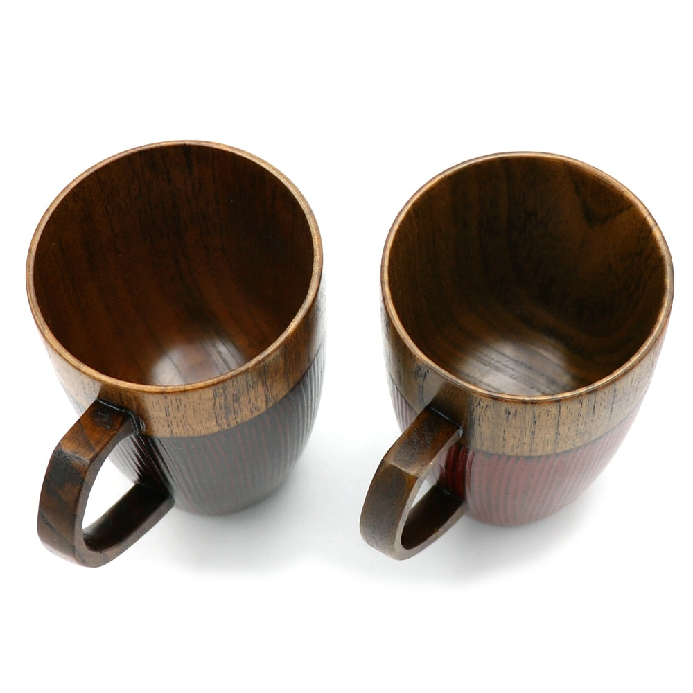 Tazza di legno fatta a mano naturale
