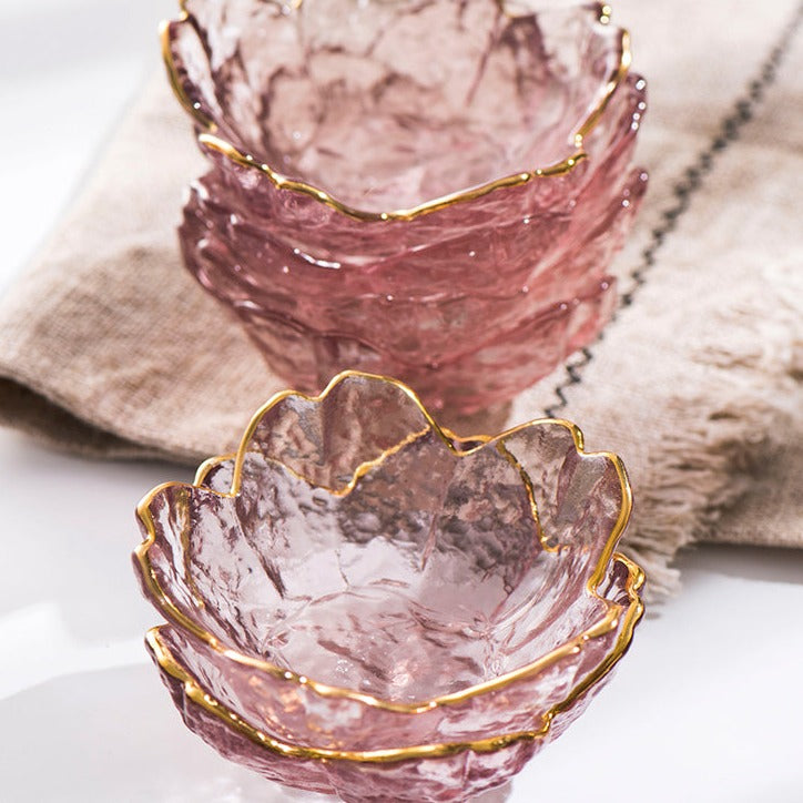 Ciotola per salse con intarsio d'oro