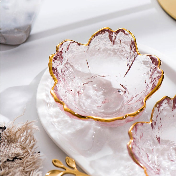 Ciotola per salse con intarsio d'oro