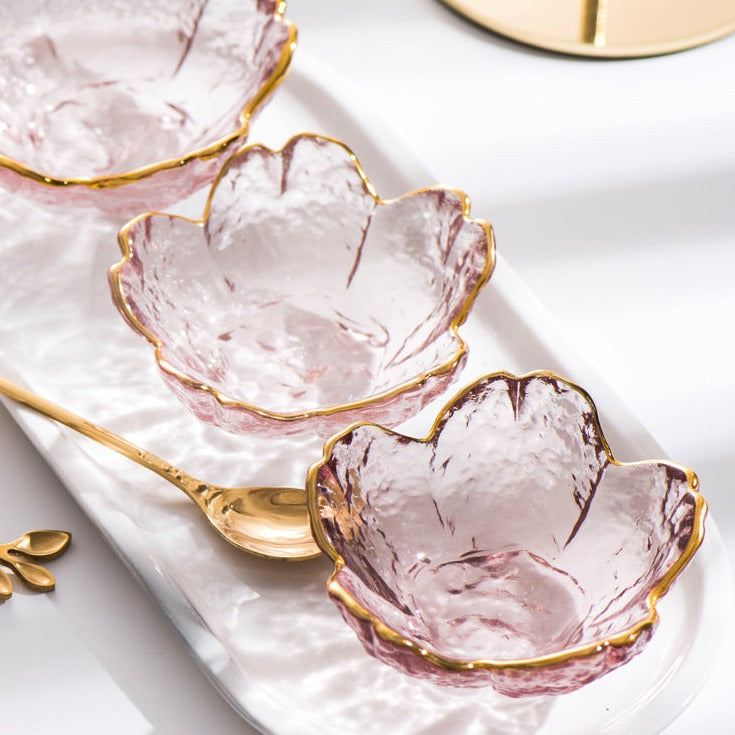 Ciotola per salse con intarsio d'oro