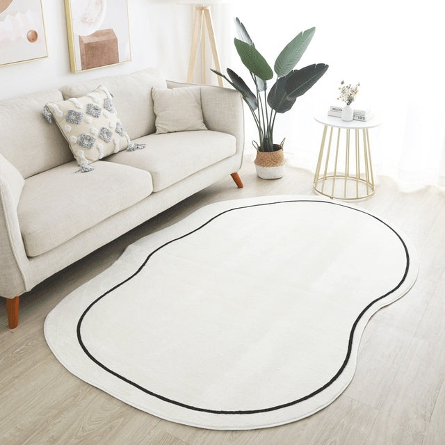 Tappeti nordici in peluche per il soggiorno